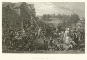 Érection du mât de mai - Frederick Goodall